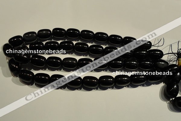 COB464 15.5 inches 13*18mm drum black obsidian beads wholesale