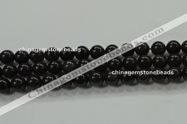 COB602 15.5 inches 10mm round ice black obsidian beads wholesale