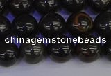 COB653 15.5 inches 10mm round gold black obsidian beads wholesale