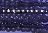 COB700 15.5 inches 4mm round ice black obsidian beads wholesale
