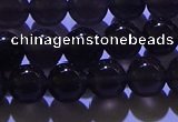 COB702 15.5 inches 8mm round ice black obsidian beads wholesale