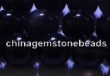 COB704 15.5 inches 12mm round ice black obsidian beads wholesale