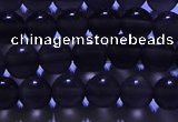 COB711 15.5 inches 6mm round ice black obsidian beads wholesale