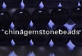 COB712 15.5 inches 8mm round ice black obsidian beads wholesale