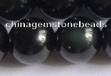 COB725 15.5 inches 14mm round black obsidian gemstone beads