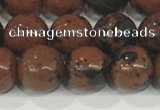 COB752 15.5 inches 8mm round mahogany obsidian beads wholesale