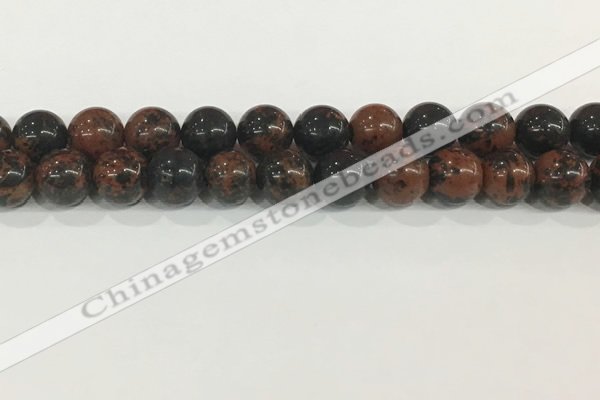 COB754 15.5 inches 12mm round mahogany obsidian beads wholesale