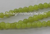 COJ102 15.5 inches 6mm round olive jade beads wholesale