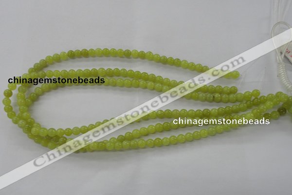 COJ102 15.5 inches 6mm round olive jade beads wholesale