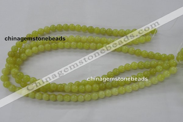 COJ103 15.5 inches 8mm round olive jade beads wholesale