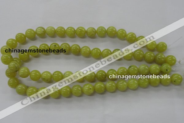 COJ105 15.5 inches 12mm round olive jade beads wholesale