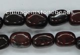 COJ14 15.5 inches 10*15mm nuggets blood jasper gemstone beads