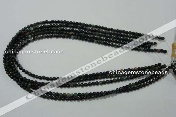 COJ300 15.5 inches 4mm round Indian bloodstone beads wholesale