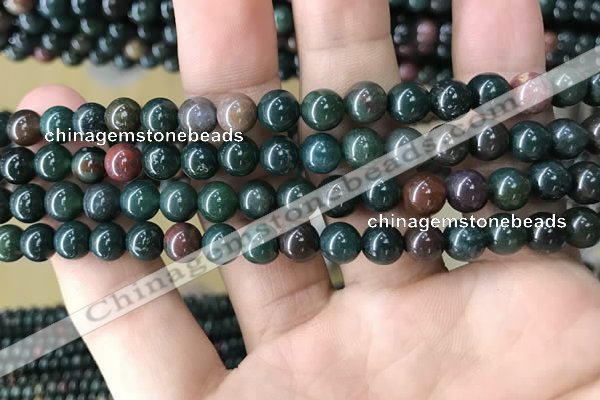 COJ331 15.5 inches 6mm round Indian bloodstone beads wholesale