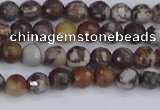 COJ360 15.5 inches 4mm faceted round outback jasper beads