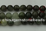 COJ450 15.5 inches 4mm round blood jasper beads wholesale