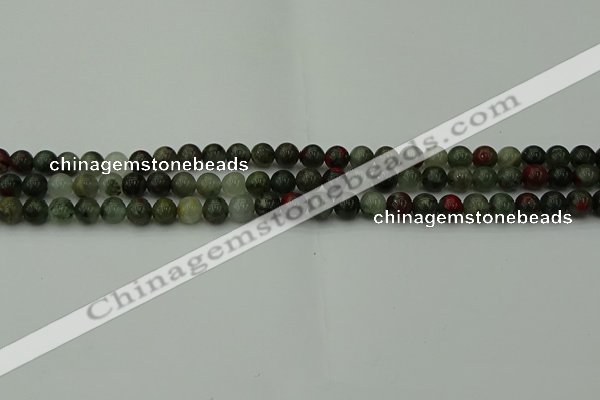 COJ450 15.5 inches 4mm round blood jasper beads wholesale