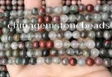 COJ481 15.5 inches 6mm round blood jasper beads wholesale