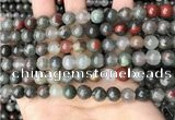 COJ482 15.5 inches 8mm round blood jasper beads wholesale