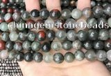 COJ483 15.5 inches 10mm round blood jasper beads wholesale