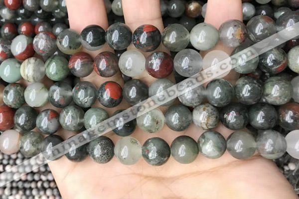 COJ483 15.5 inches 10mm round blood jasper beads wholesale