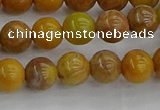 COJ601 15.5 inches 6mm round orpiment jasper beads wholesale