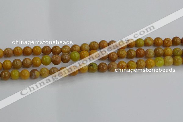 COJ601 15.5 inches 6mm round orpiment jasper beads wholesale