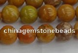 COJ602 15.5 inches 8mm round orpiment jasper beads wholesale