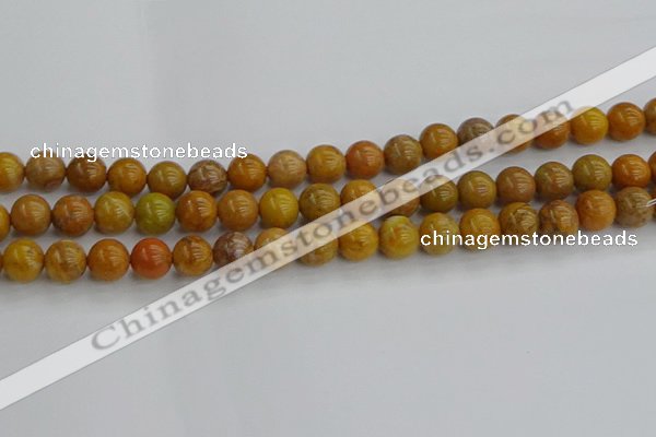 COJ602 15.5 inches 8mm round orpiment jasper beads wholesale