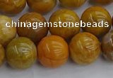 COJ603 15.5 inches 10mm round orpiment jasper beads wholesale