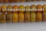 COJ611 15.5 inches 4*6mm rondelle orpiment jasper beads