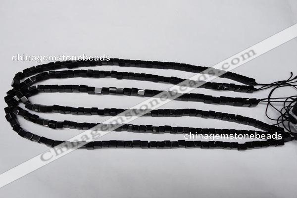 CON30 15.5 inches 4*4mm cube black onyx gemstone beads