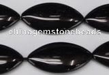 CON40 15.5 inches 16*30mm marquise black onyx gemstone beads