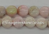 COP07 15.5 inches 13mm flat round natural pink opal beads wholesale