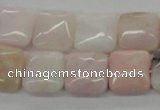 COP10 15.5 inches 14*14mm square natural pink opal beads wholesale