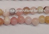 COP1001 15.5 inches 4mm round natural pink opal gemstone beads