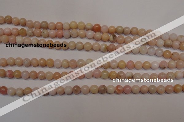 COP1002 15.5 inches 6mm round natural pink opal gemstone beads