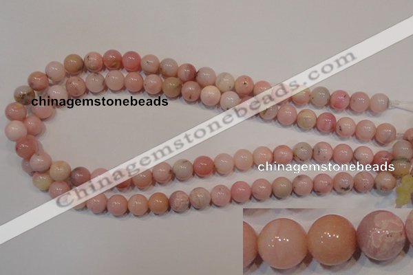 COP1004 15.5 inches 10mm round natural pink opal gemstone beads