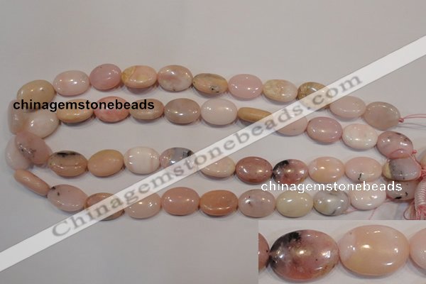 COP1024 15.5 inches 13*18mm oval natural pink opal gemstone beads