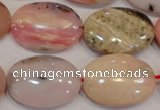COP1026 15.5 inches 18*25mm oval natural pink opal gemstone beads