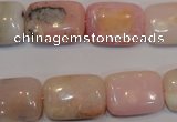 COP1034 15.5 inches 13*18mm rectangle natural pink opal gemstone beads