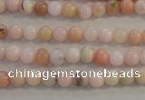 COP1060 15.5 inches 6mm round natural pink opal gemstone beads