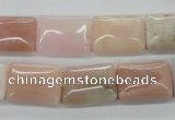 COP12 15.5 inches 13*18mm rectangle natural pink opal beads wholesale