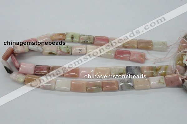 COP12 15.5 inches 13*18mm rectangle natural pink opal beads wholesale