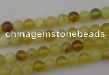 COP1201 15.5 inches 6mm round yellow opal gemstone beads