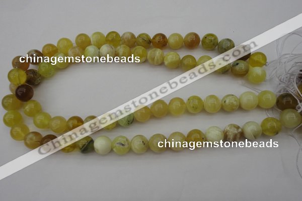 COP1204 15.5 inches 12mm round yellow opal gemstone beads