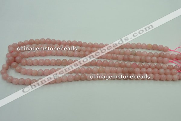 COP1211 15.5 inches 6mm round Chinese pink opal gemstone beads