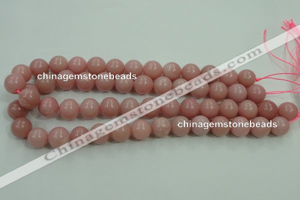 COP1215 15.5 inches 14mm round Chinese pink opal gemstone beads