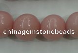 COP1217 15.5 inches 18mm round Chinese pink opal gemstone beads