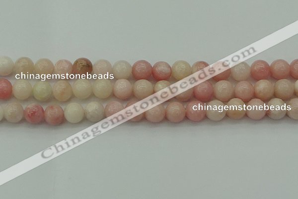 COP1227 15.5 inches 8mm round Chinese pink opal beads wholesale